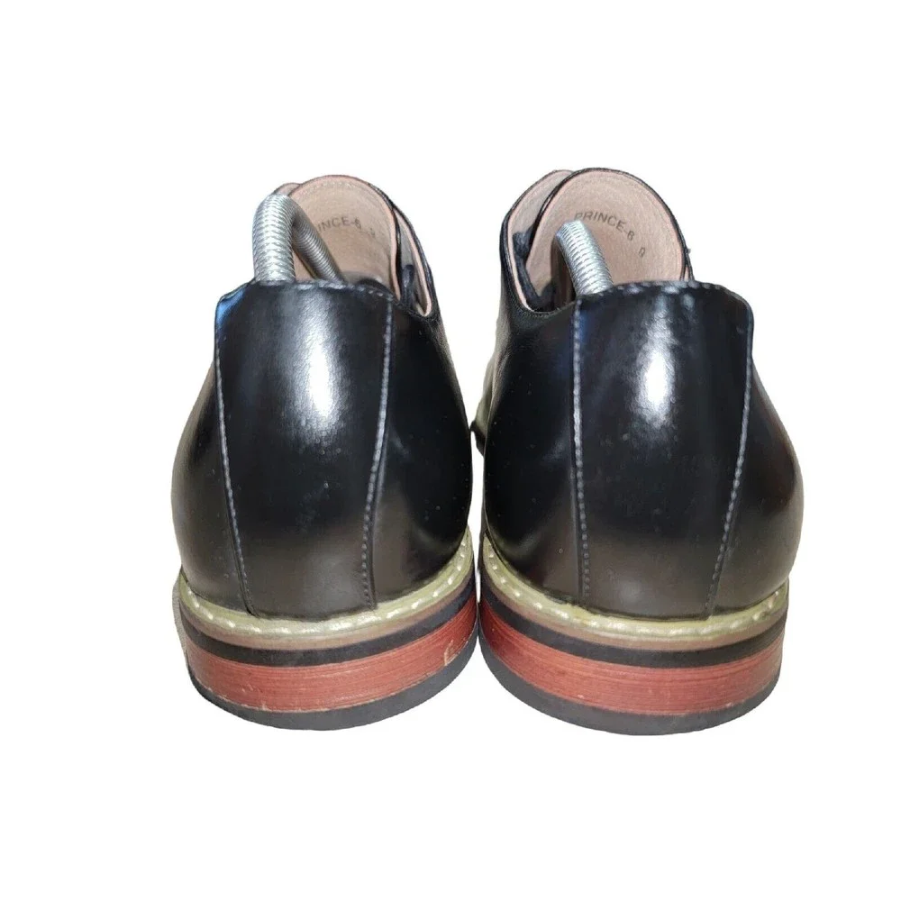 Bruno Marc Men's‎ Prince 6 Black Cap Toe Oxfords Dress Shoes Size 9 M